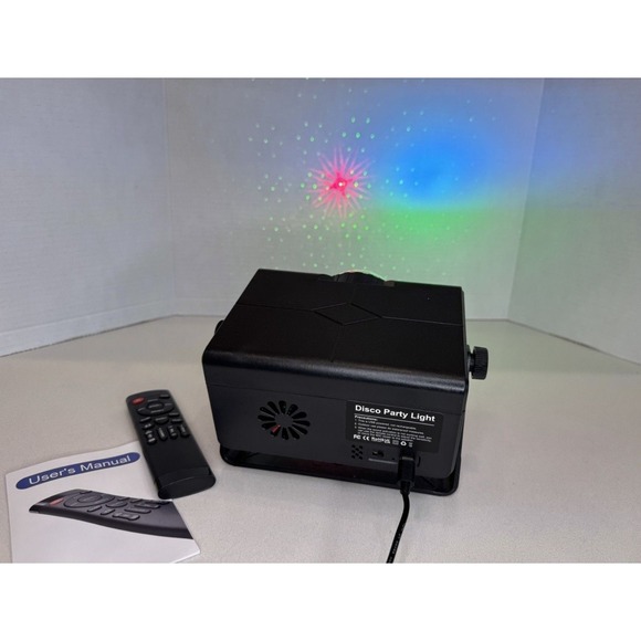 Disco Party Light RGB Laser Projector Sound Activated DJ Stage Lamp with Remote - Picture 5 of 10